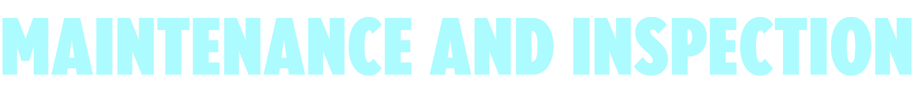 MAINTENANCE AND INSPECTION